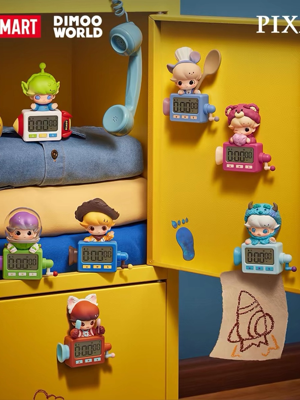 Popmart Dimoo World Pixar series timer magnet confirmed Remy